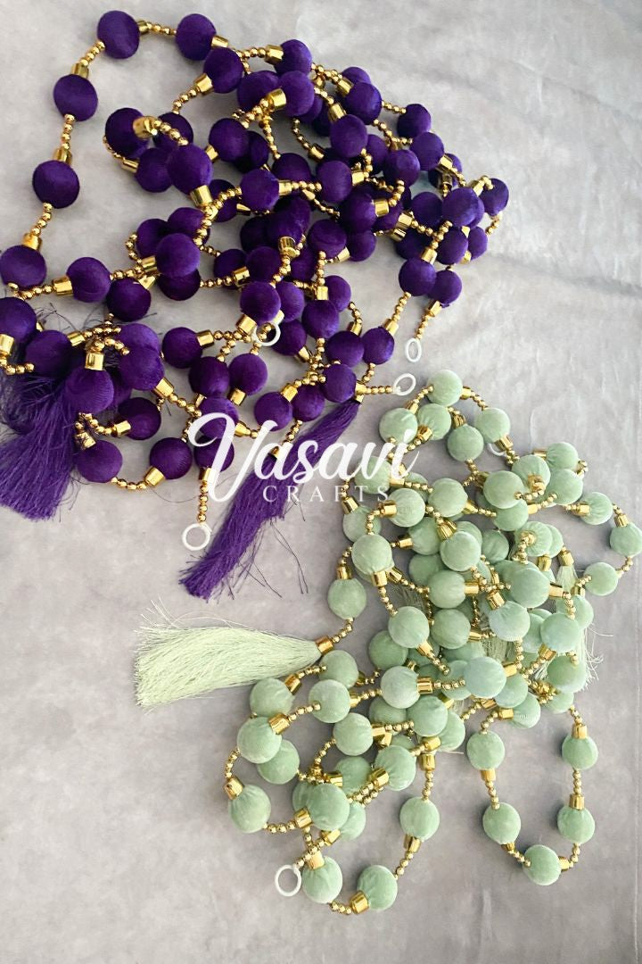 Pack of 20, 40, 60, 100 Sage green, Magenta, Pink and White Ball Garlands