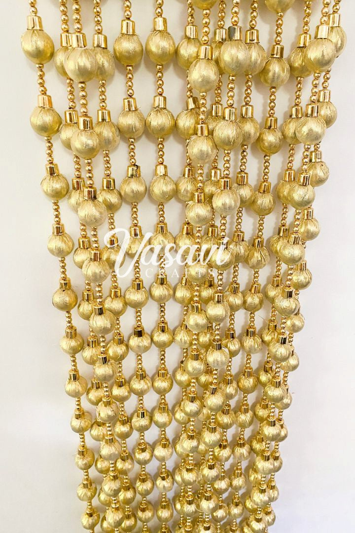 Pack of 30, 50 Shiny Gold Ball Garlands with Tassel