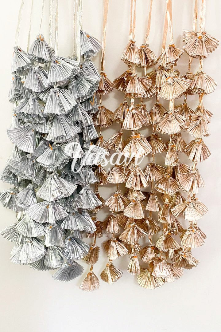 Silver Gota Lace/Gota Phool Garlands