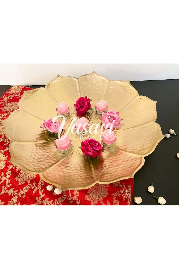 Pack of 10, 20, 30 Decorative Taj Lotus Urli Set/Decorative Bowl