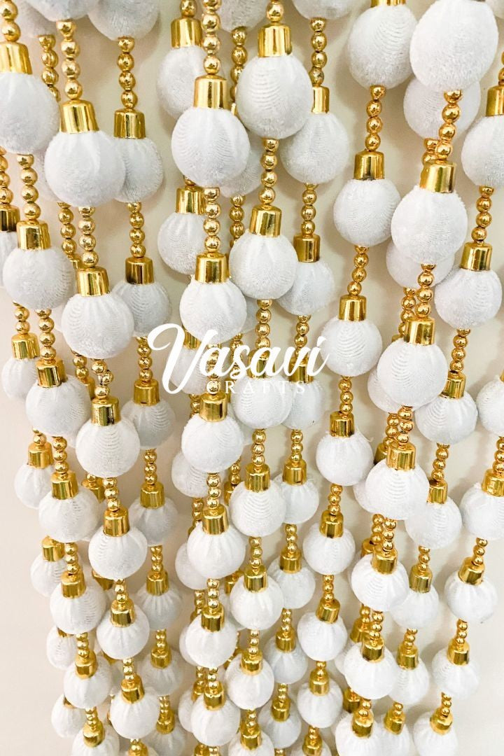 Pack of 20, 25, 40, 50, 100- 5 ft Ball Garlands with Tassels