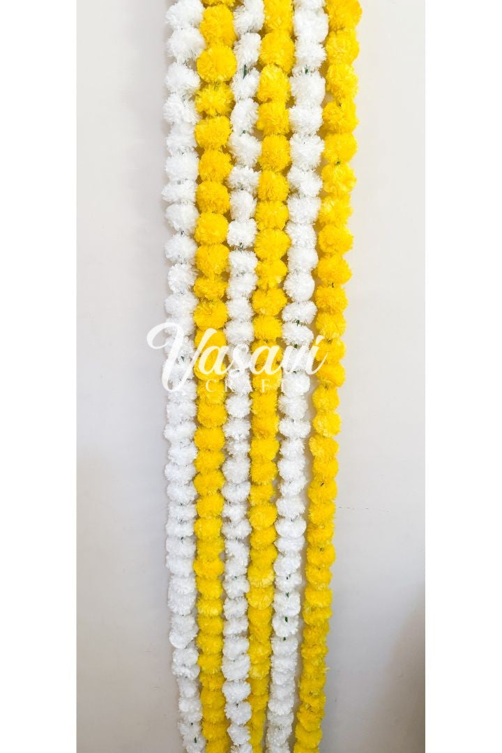 Pack of 16, 20, 25, 50, 100, 200 Artificial Marigold Flower Garlands 8 feet, 10 feet long