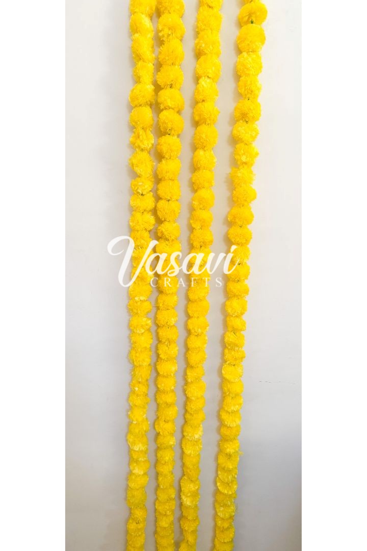 Pack of 16, 20, 25, 50, 100, 200 Artificial Marigold Flower Garlands 8 feet, 10 feet long
