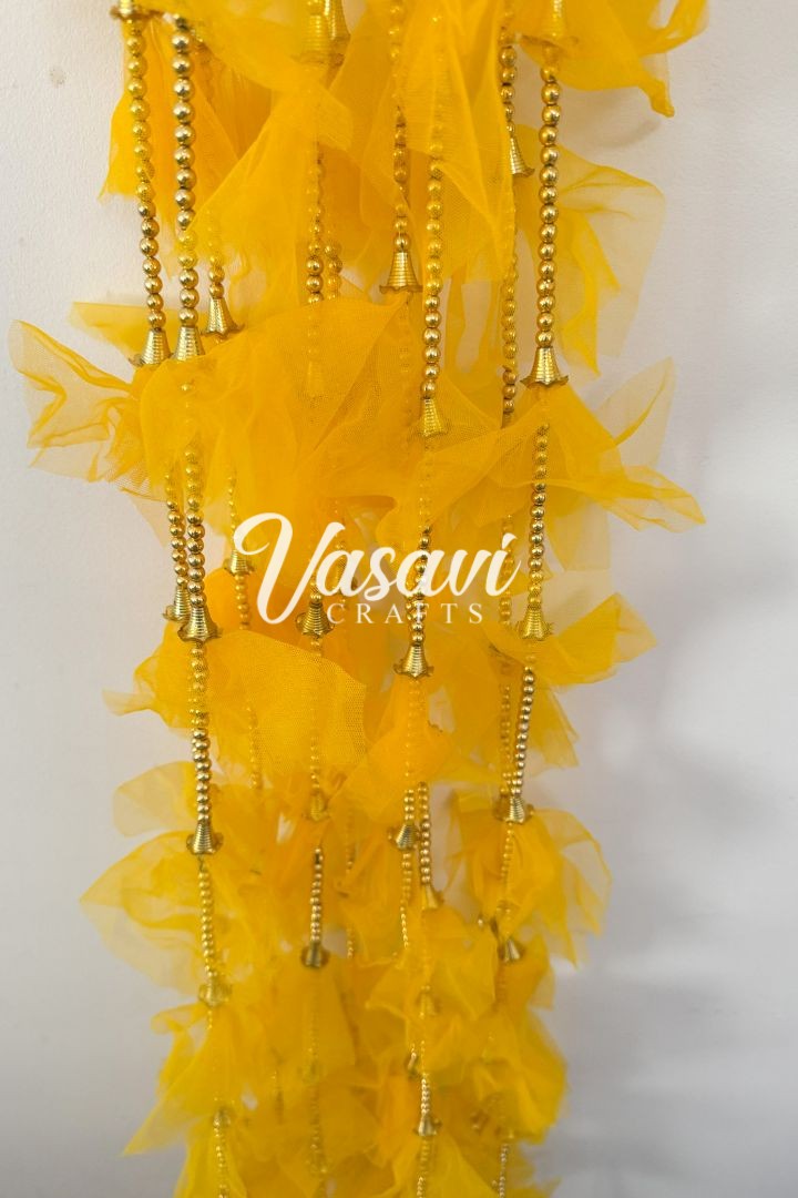 Pack of 30, 50, 60, 100 Fabric Frill Garlands with Ball