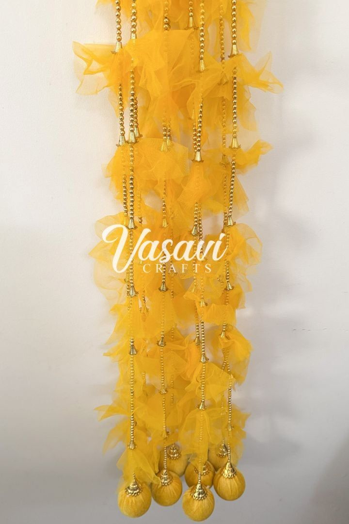 Pack of 30, 50, 60, 100 Fabric Frill Garlands with Ball